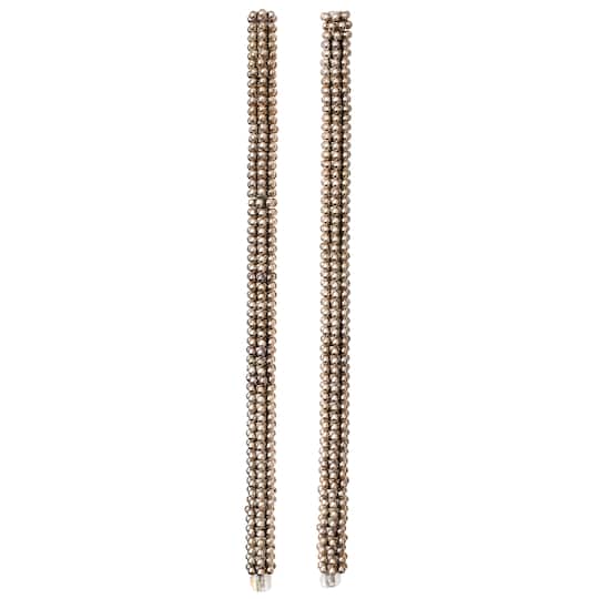 12 Pack: Silver Plated Small Dot Rondelle Beads, 6mm by Bead Landing™